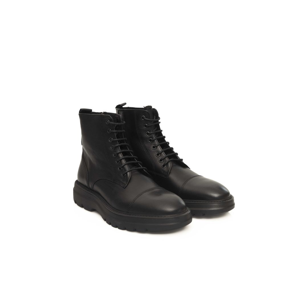 Cerruti 1881 Black Cowhide Boot | Regal Royce