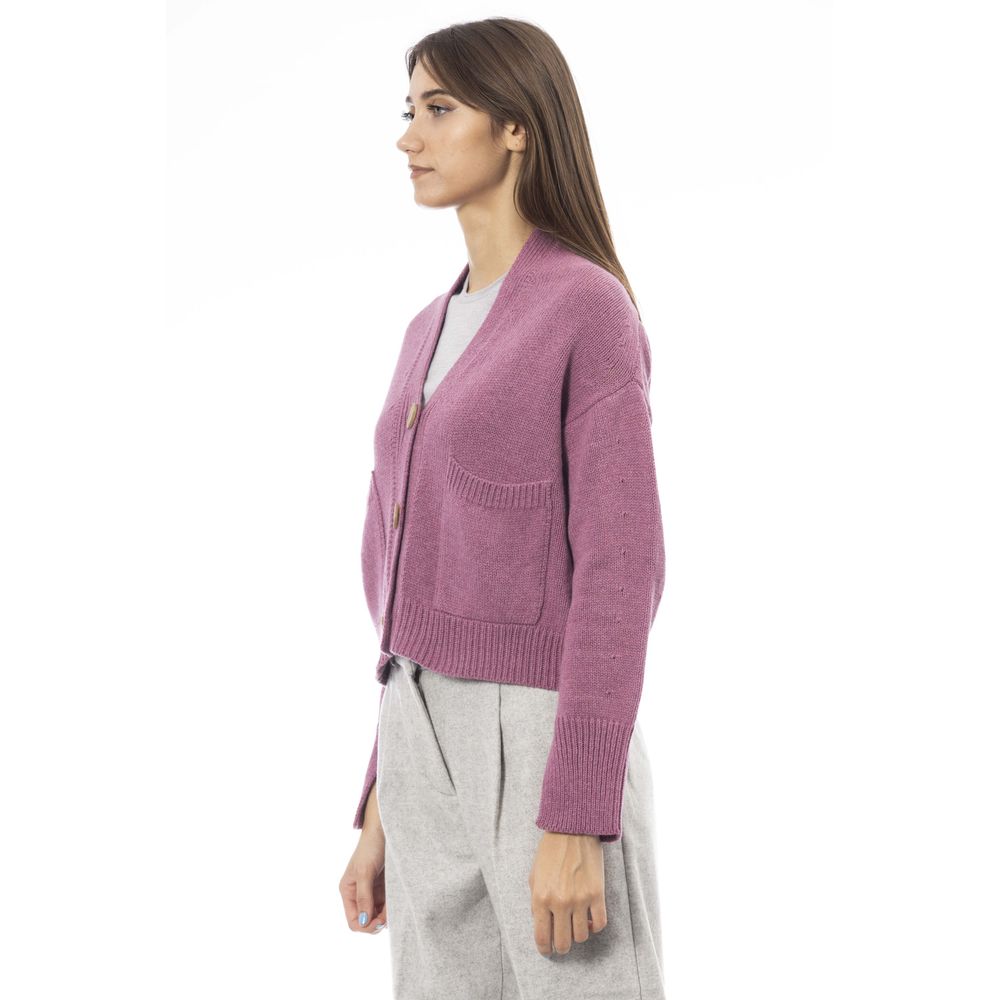 Alpha Studio Multicolor Merino Wool Women Cardigan | Regal Royce