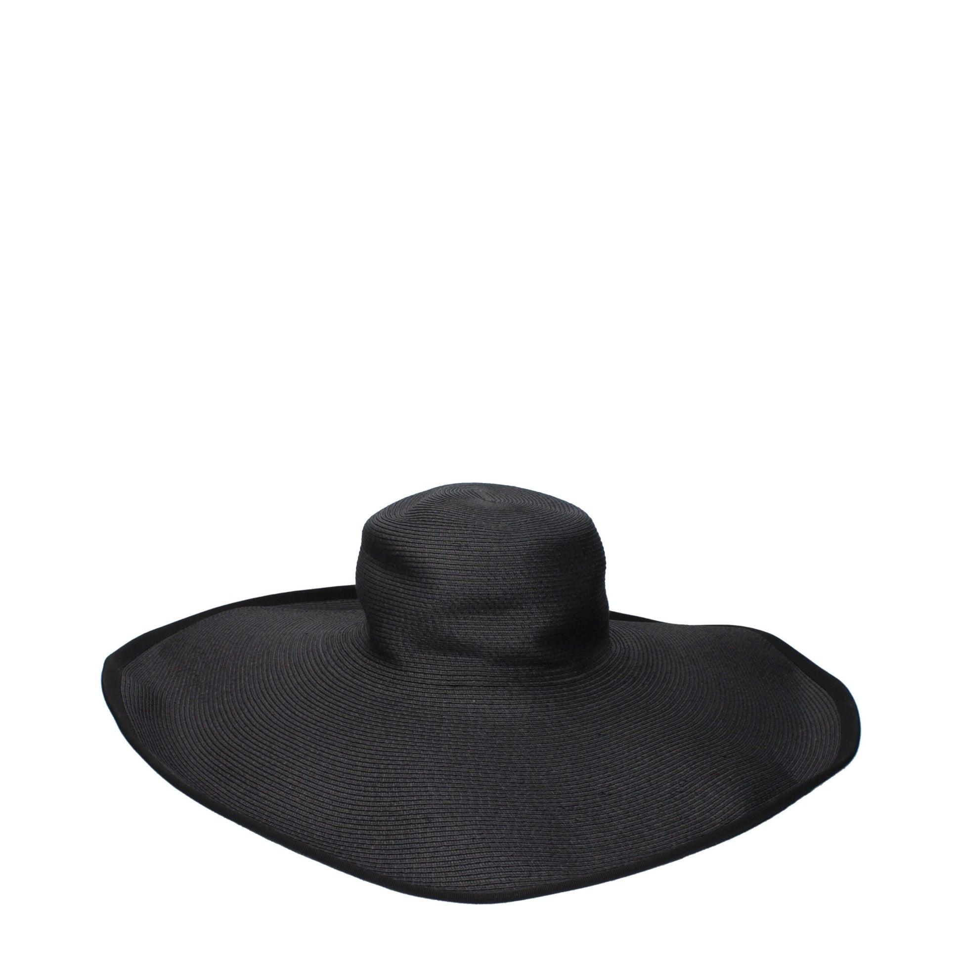 Max Mara Black Paper Sunhat