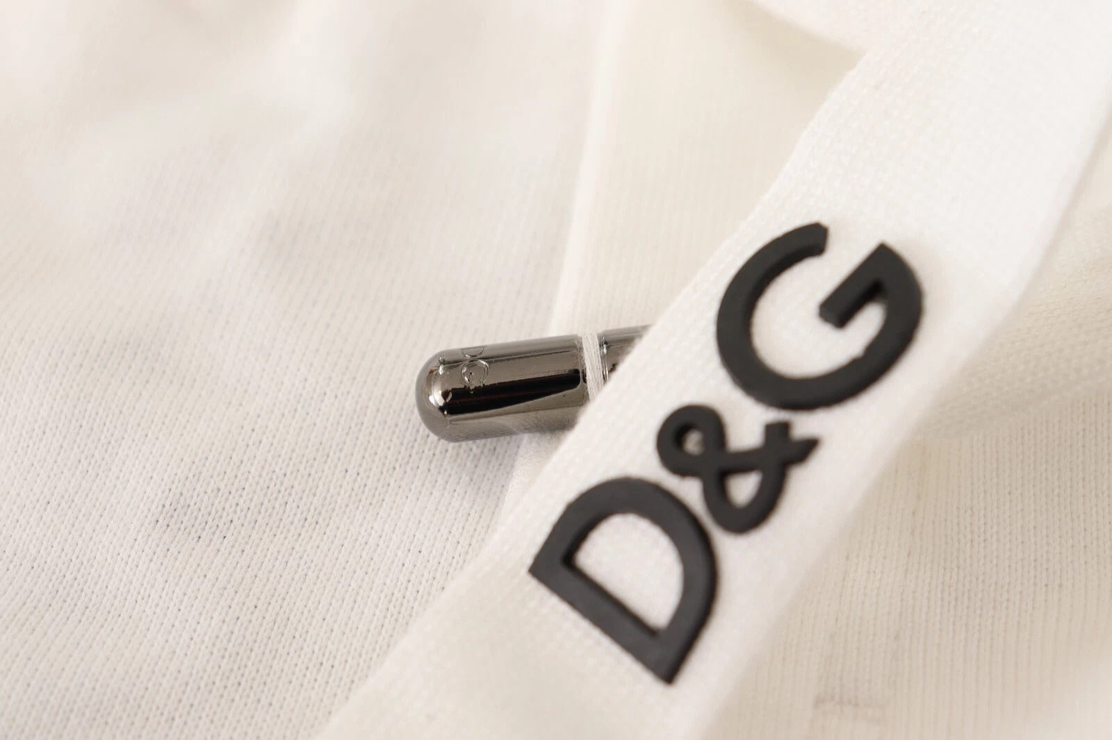 Dolce & Gabbana White Cotton Logo Patch Sweatpants Jogging Pants | Regal Royce