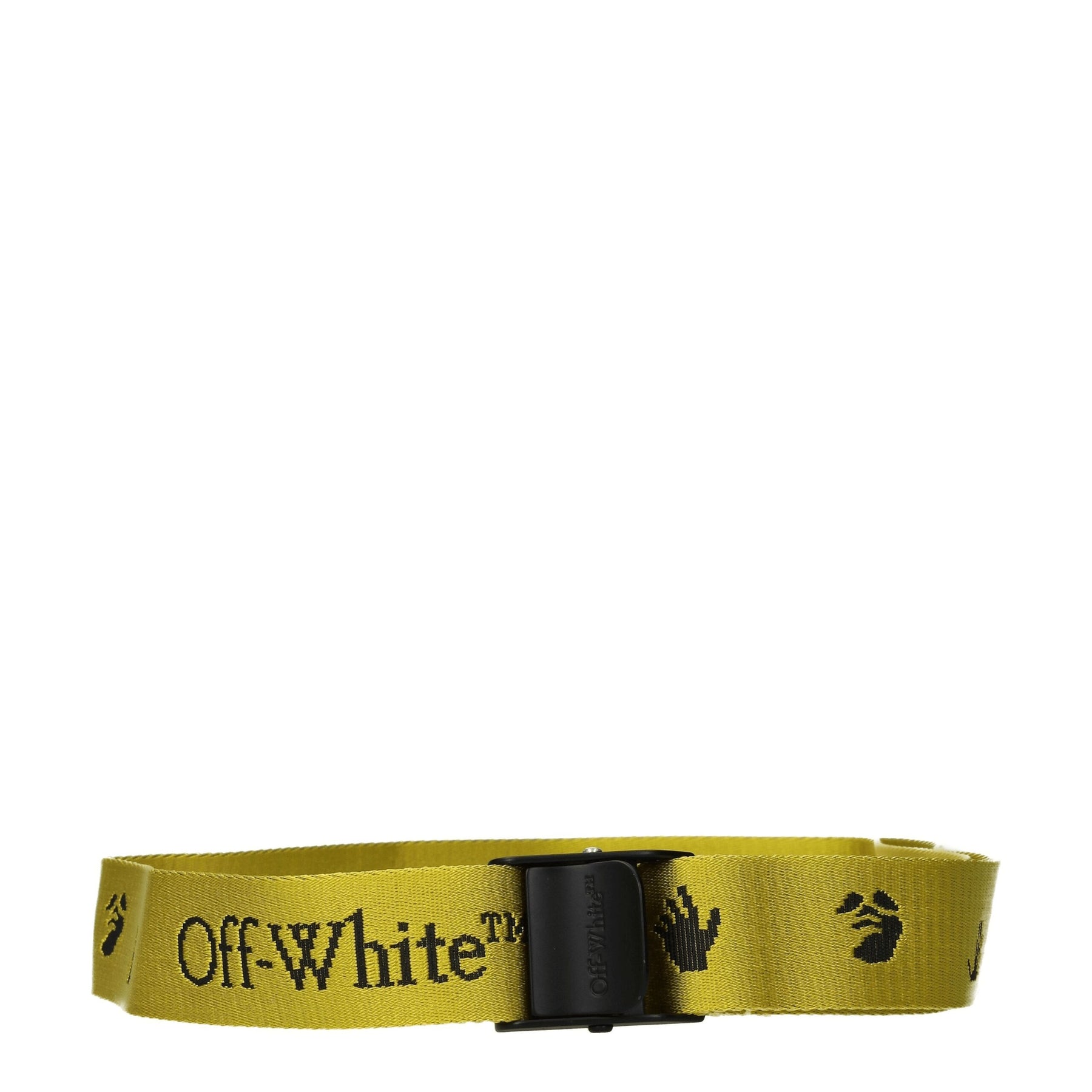 Off-White Yellow Fabric Regular Belt | Regal Royce