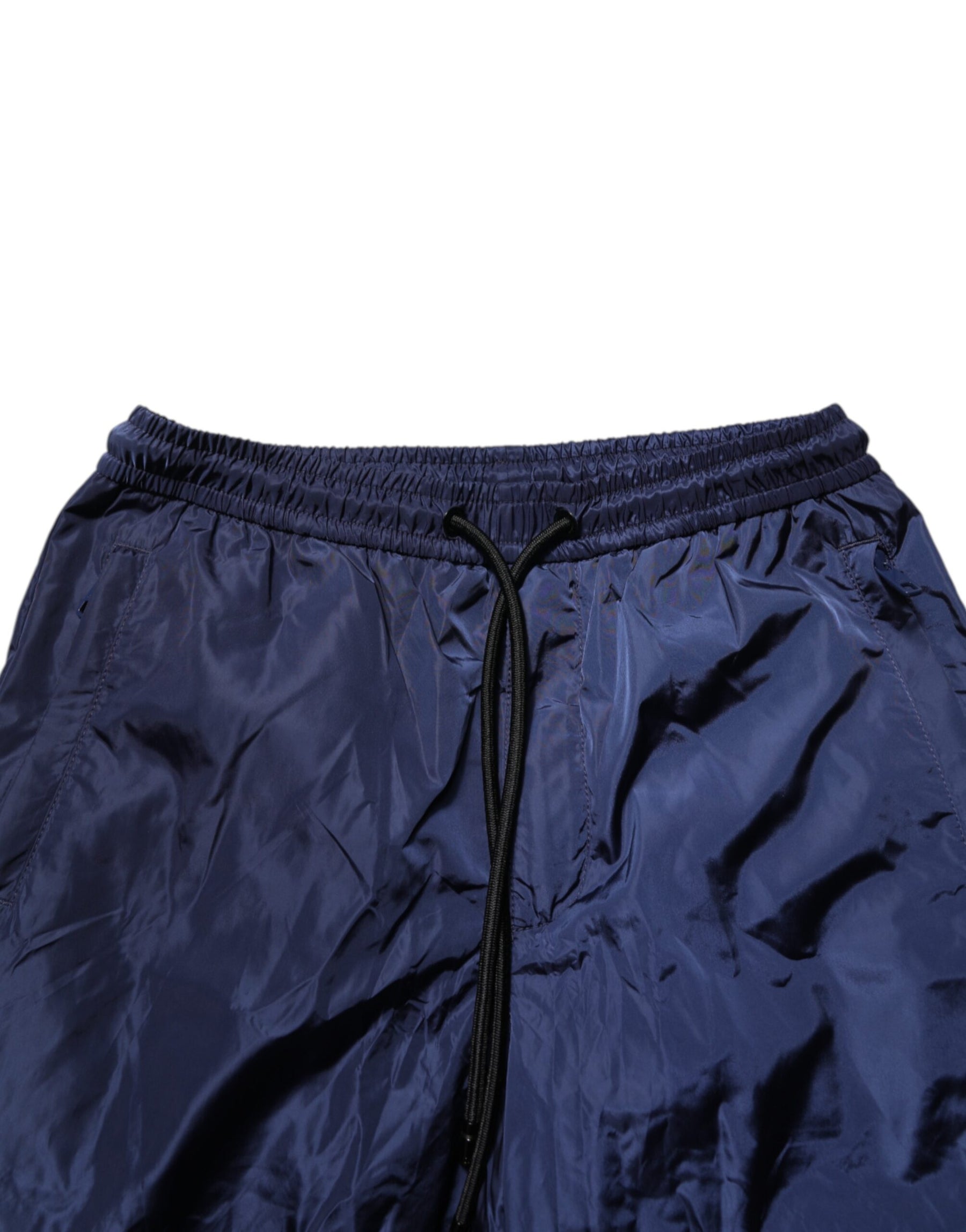 Dolce & Gabbana Blue Nylon Straight Jogger Sweatpants Pants | Regal Royce