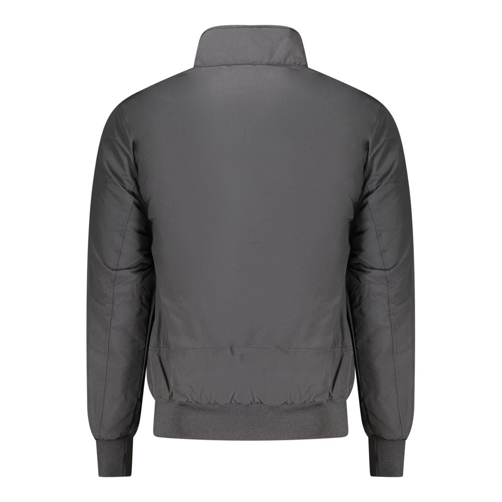 North Sails Black Polyester Men Jacket | Regal Royce