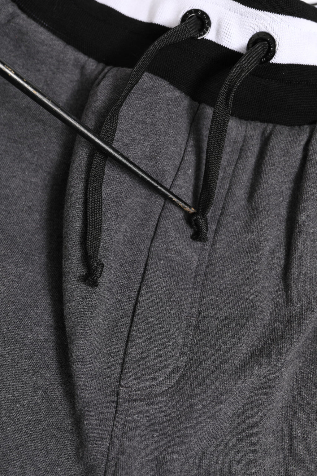 Dolce & Gabbana Black Gray Cotton Layered Sweatpants Pants