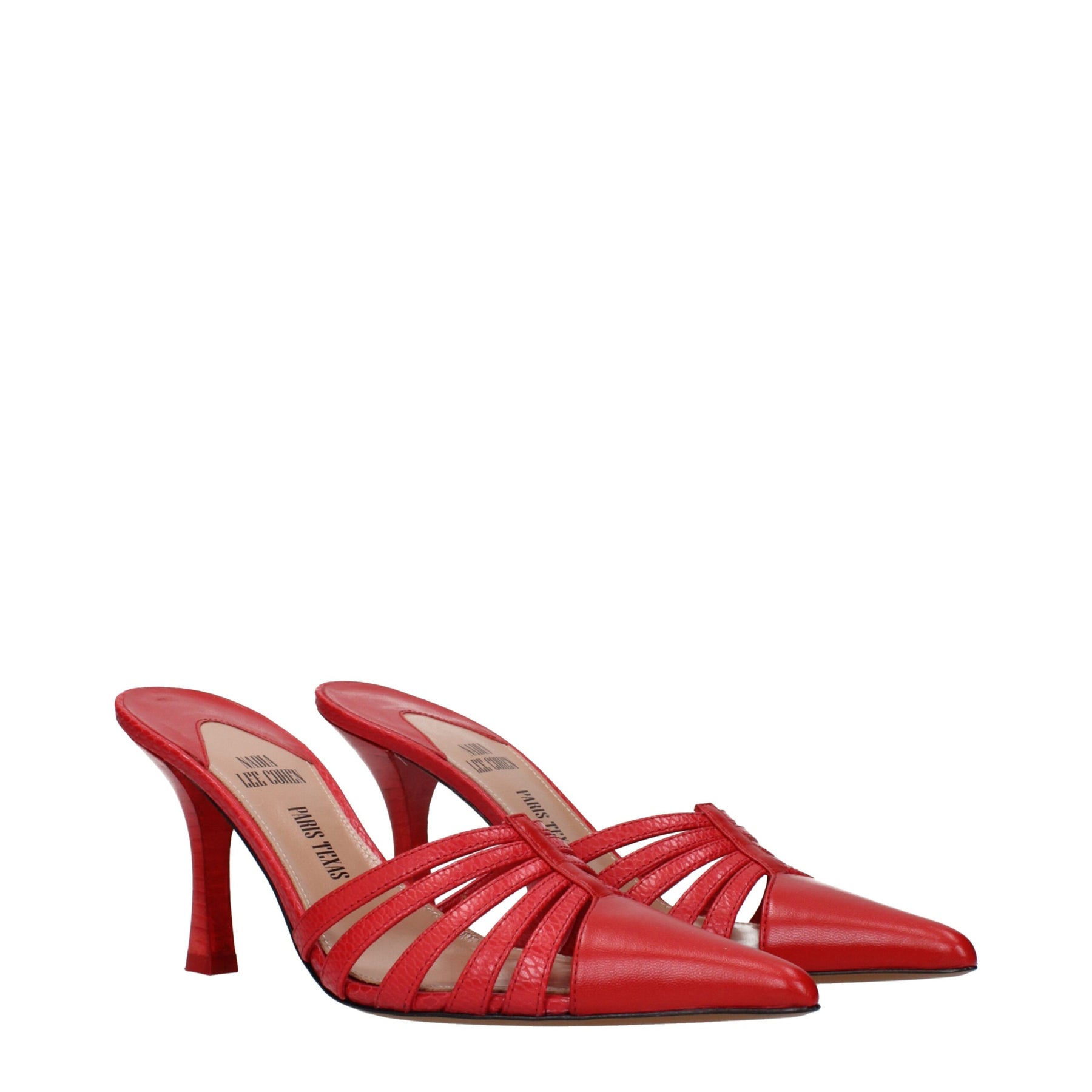 Paris Texas Red Leather Stiletto Heel Sandals | Regal Royce