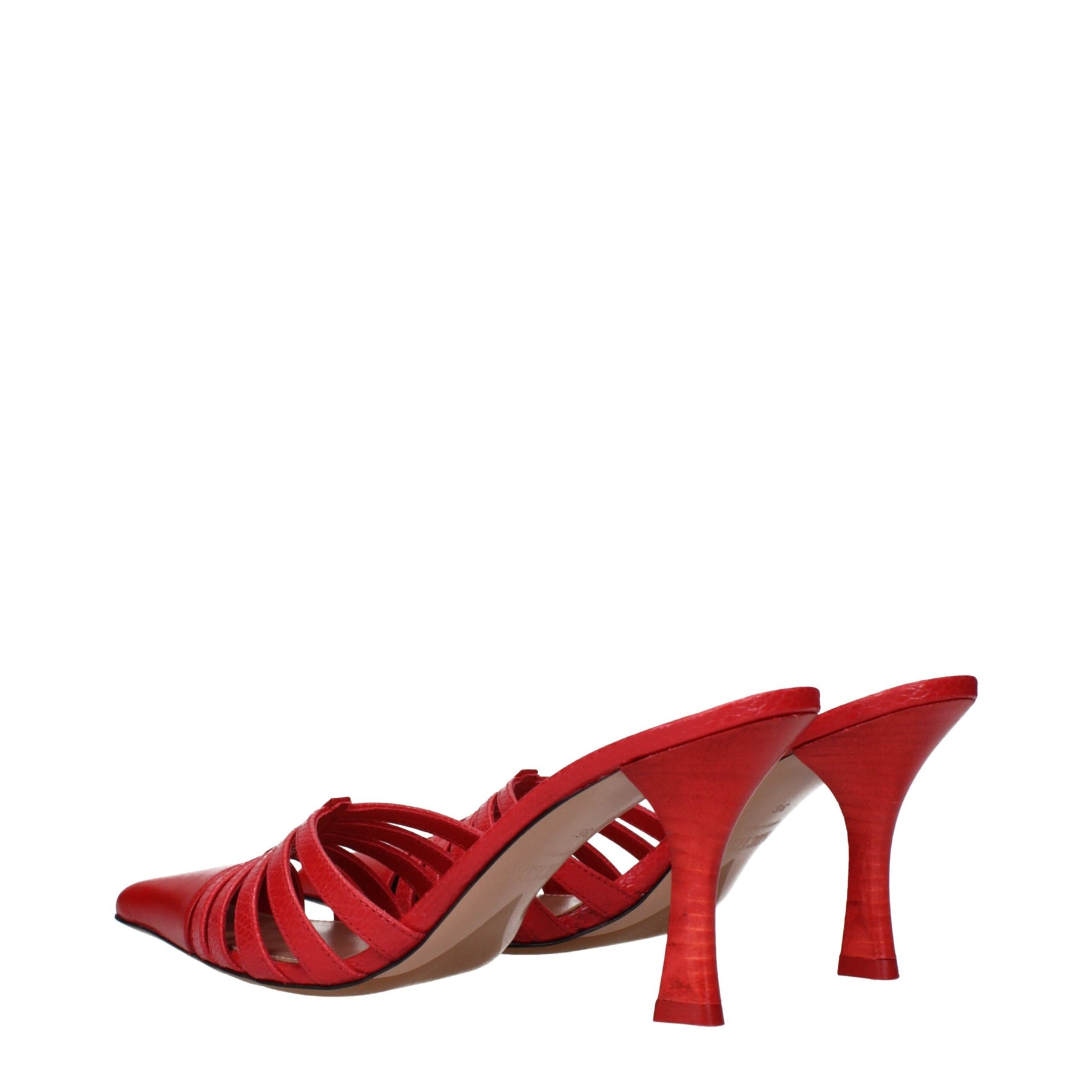 Paris Texas Red Leather Stiletto Heel Sandals | Regal Royce