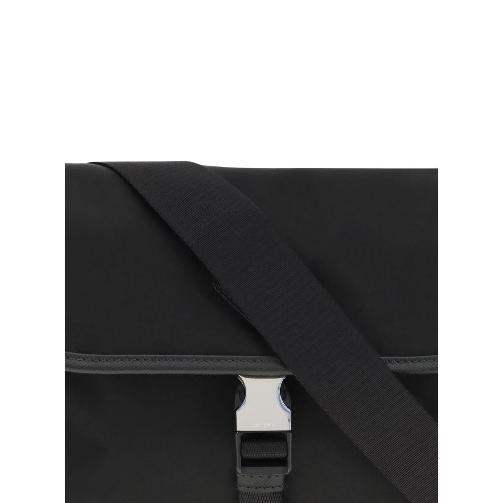 Prada Black Recycled Polyamide Shoulder Bag | Regal Royce