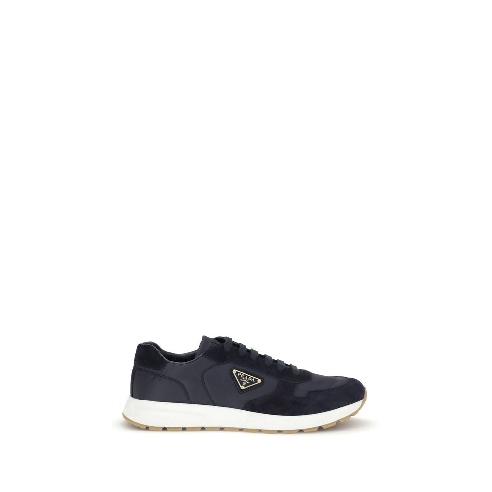 Prada Blue Recycled Polyamide Athletic Sneakers | Regal Royce