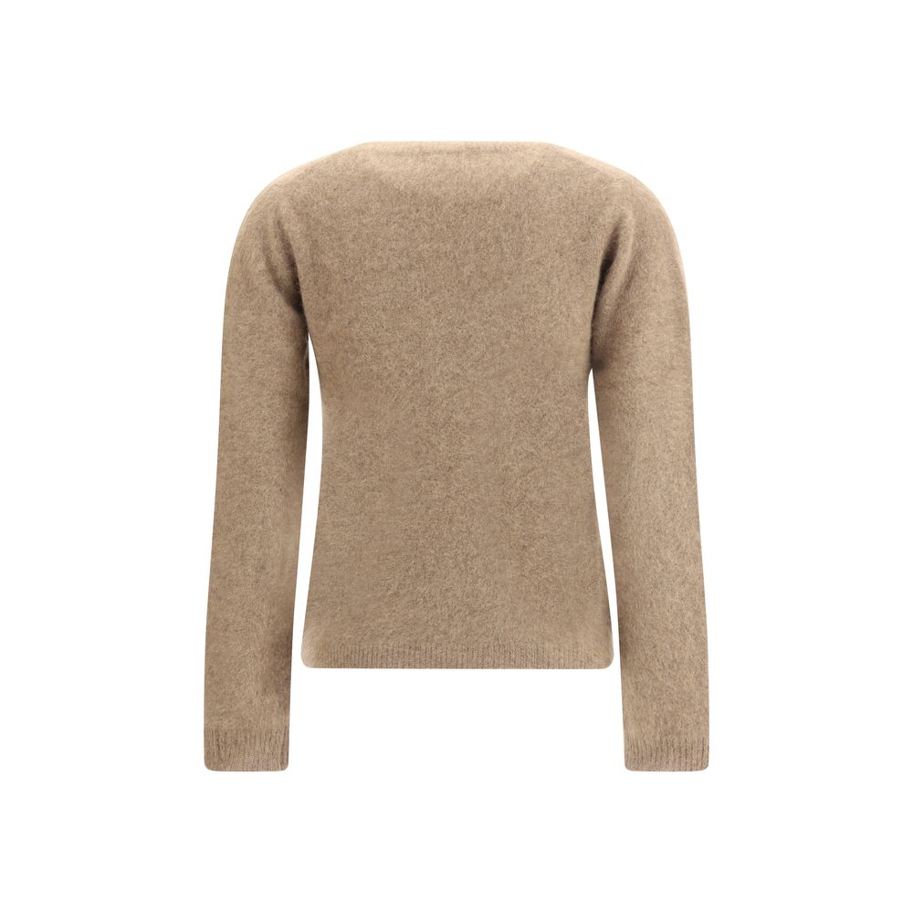 P.A.R.O.S.H. Beige Raccoon Fur Sweatshirt | Regal Royce