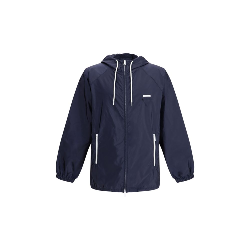 Prada Blue Recycled Polyamide Shell Jacket | Regal Royce