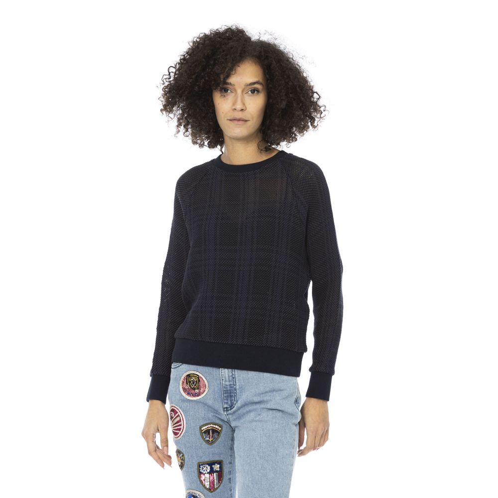 Mr&Mrs Italy Blue Cotton Women Shirt | Regal Royce