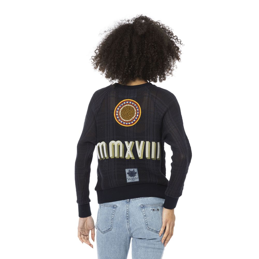 Mr&Mrs Italy Blue Cotton Women Shirt | Regal Royce