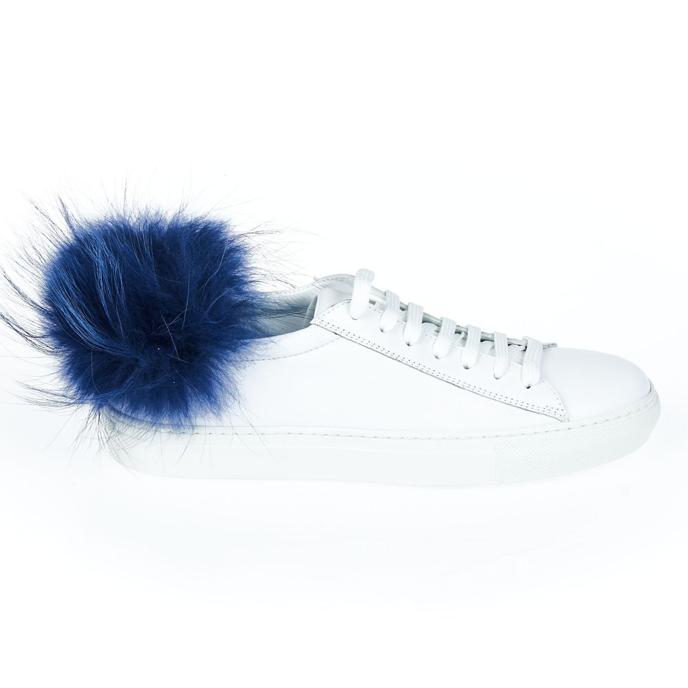 Mr&Mrs Italy White Lamb Leather Women Sneaker | Regal Royce