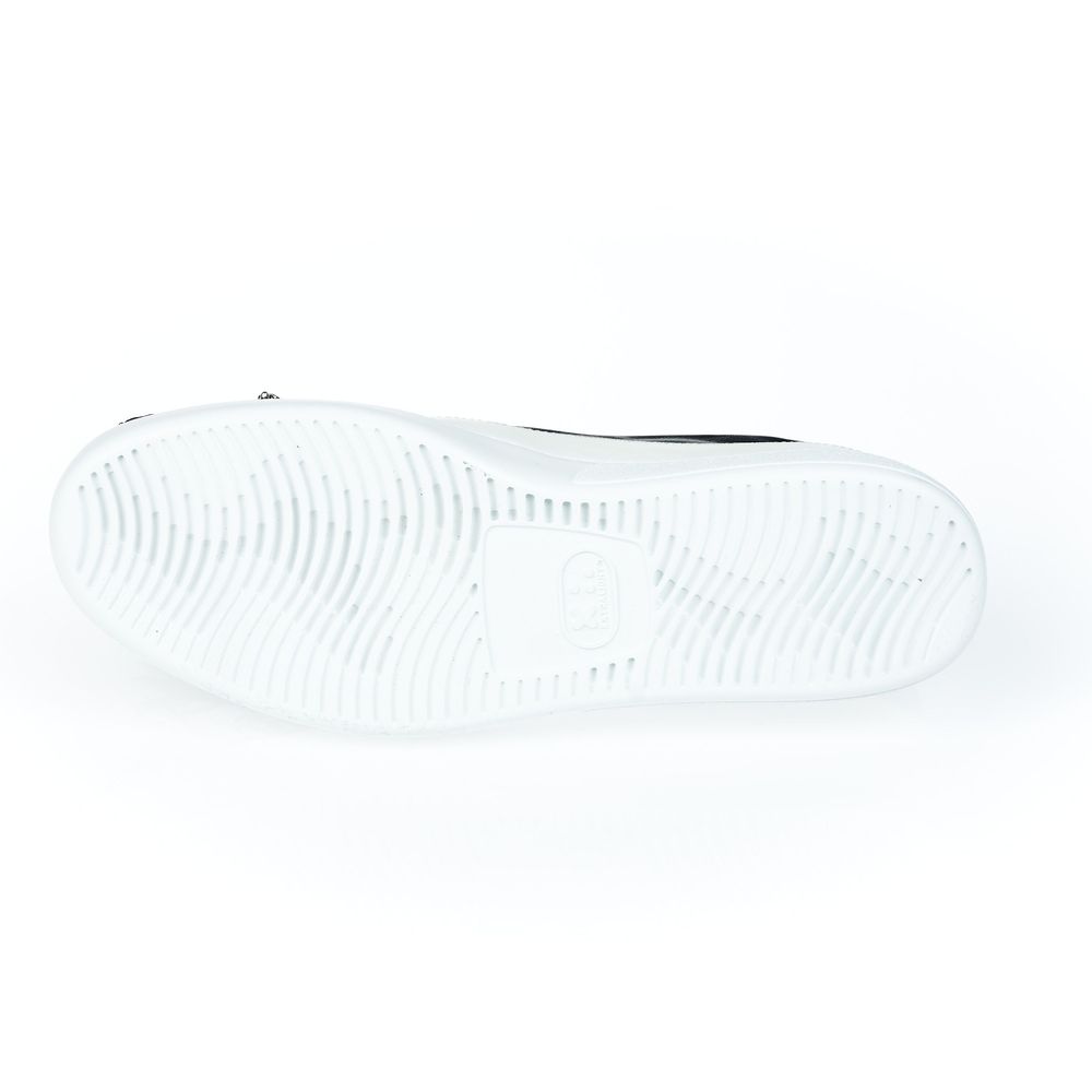 Mr&Mrs Italy Black Leather Women Slip-On Shoe | Regal Royce