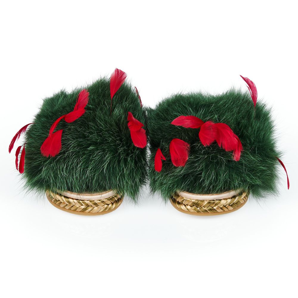 Mr&Mrs Italy Green Textile Shoe