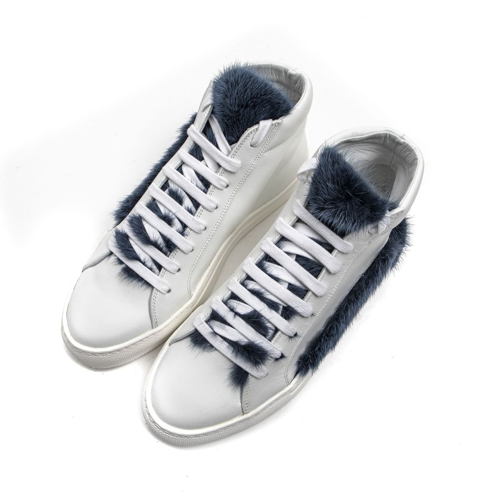 Mr&Mrs Italy White Leather Women Sneaker | Regal Royce