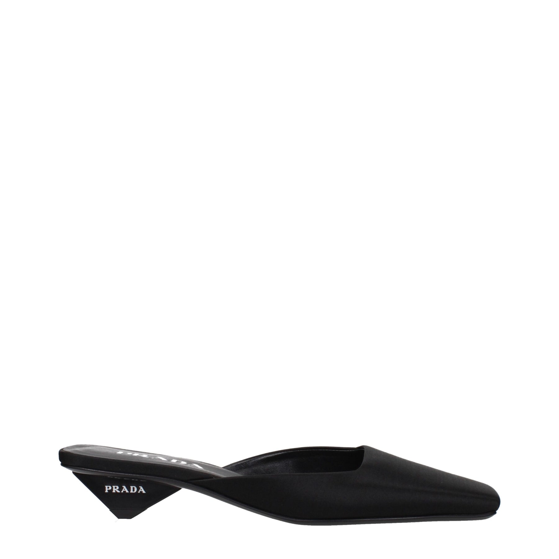 Prada Black Satin Flat Sandals | Regal Royce