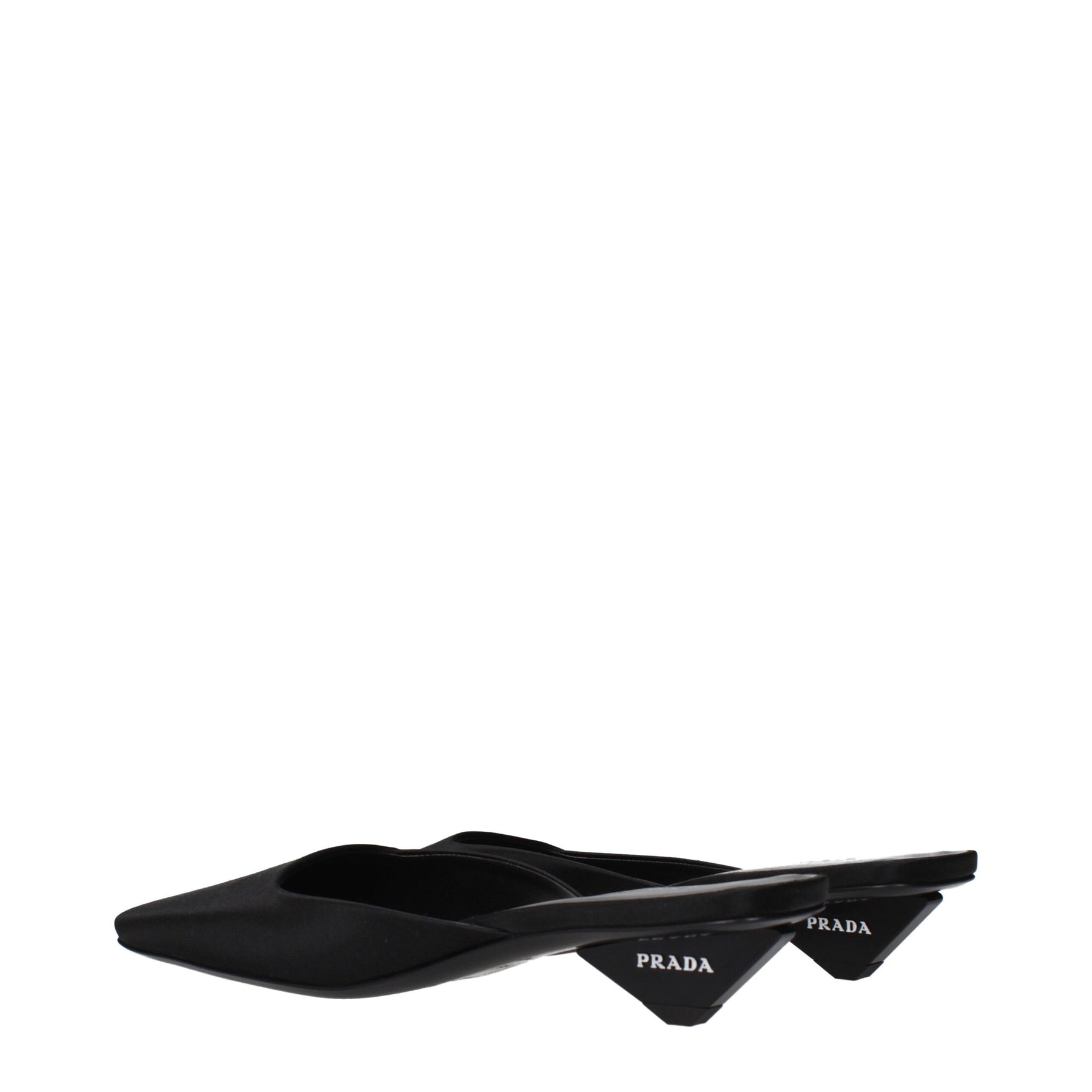 Prada Black Satin Flat Sandals | Regal Royce