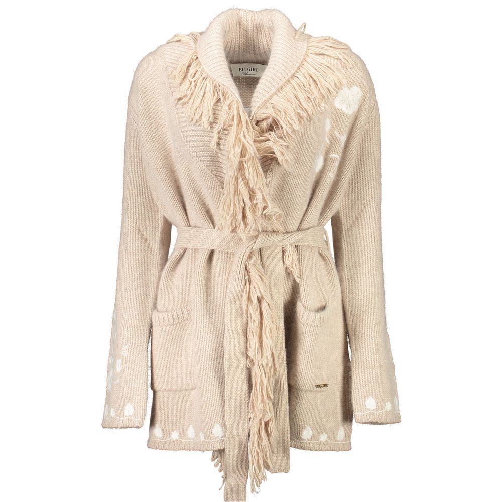 Blugirl Beige Polyamide Women Cardigan | Regal Royce