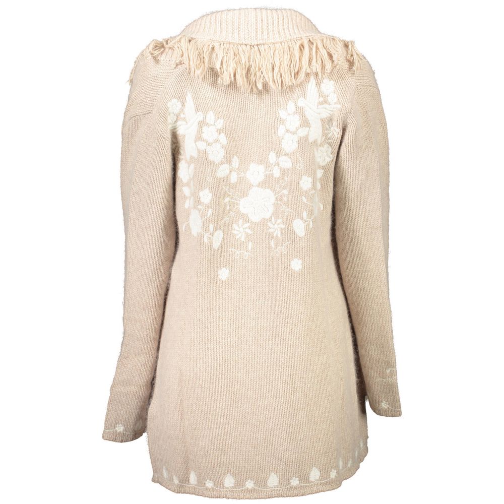 Blugirl Beige Polyamide Women Cardigan | Regal Royce
