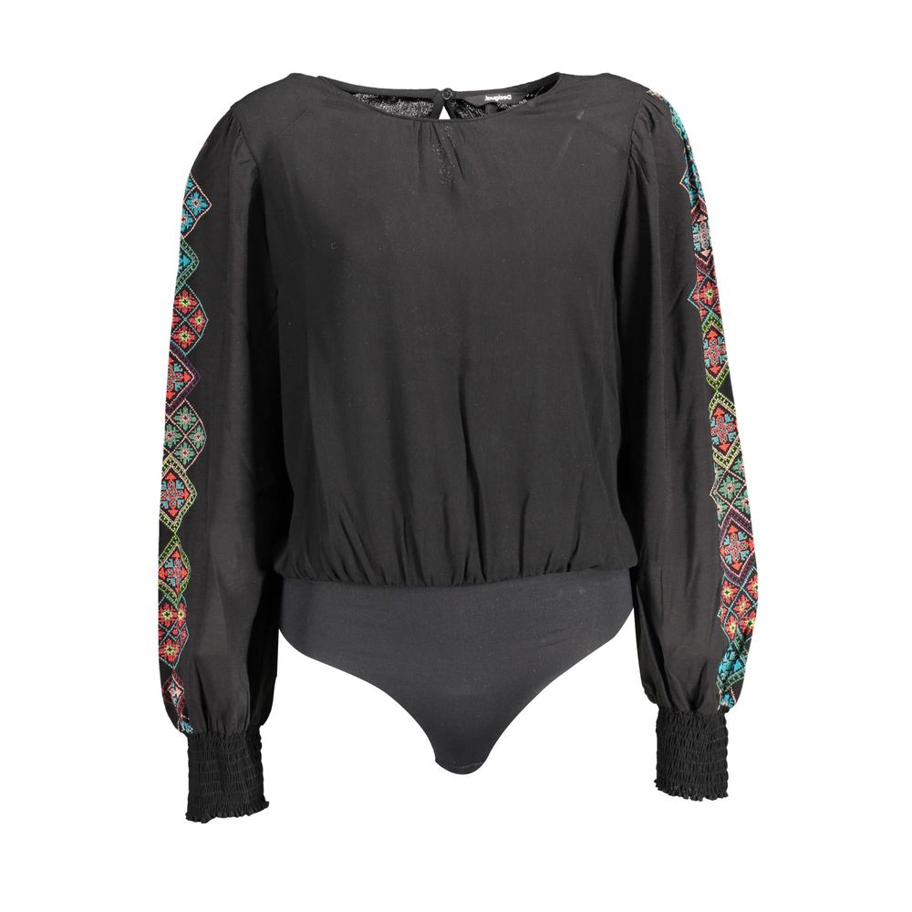 Desigual Black Viscosa Women Bodysuit | Regal Royce