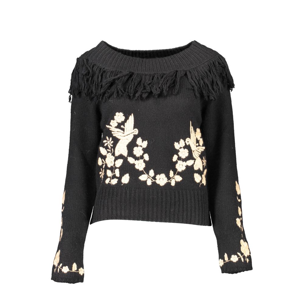 Blugirl Black Viscose Women Sweater | Regal Royce