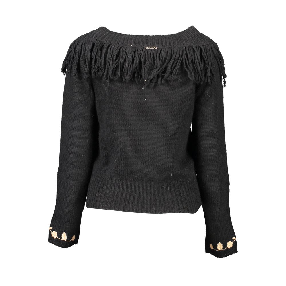 Blugirl Black Viscose Women Sweater | Regal Royce