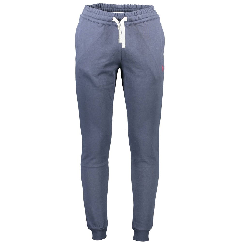U.S. POLO ASSN. Blu Cotton Men Sport Trouser | Regal Royce