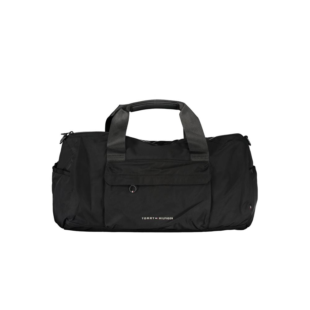 Tommy Hilfiger Black Polyester Men's Shoulder Bag | Regal Royce