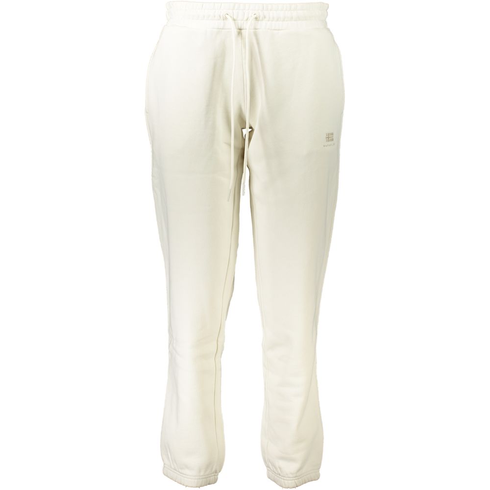 Napapijri White Cotton Women's Sweatpant | Regal Royce