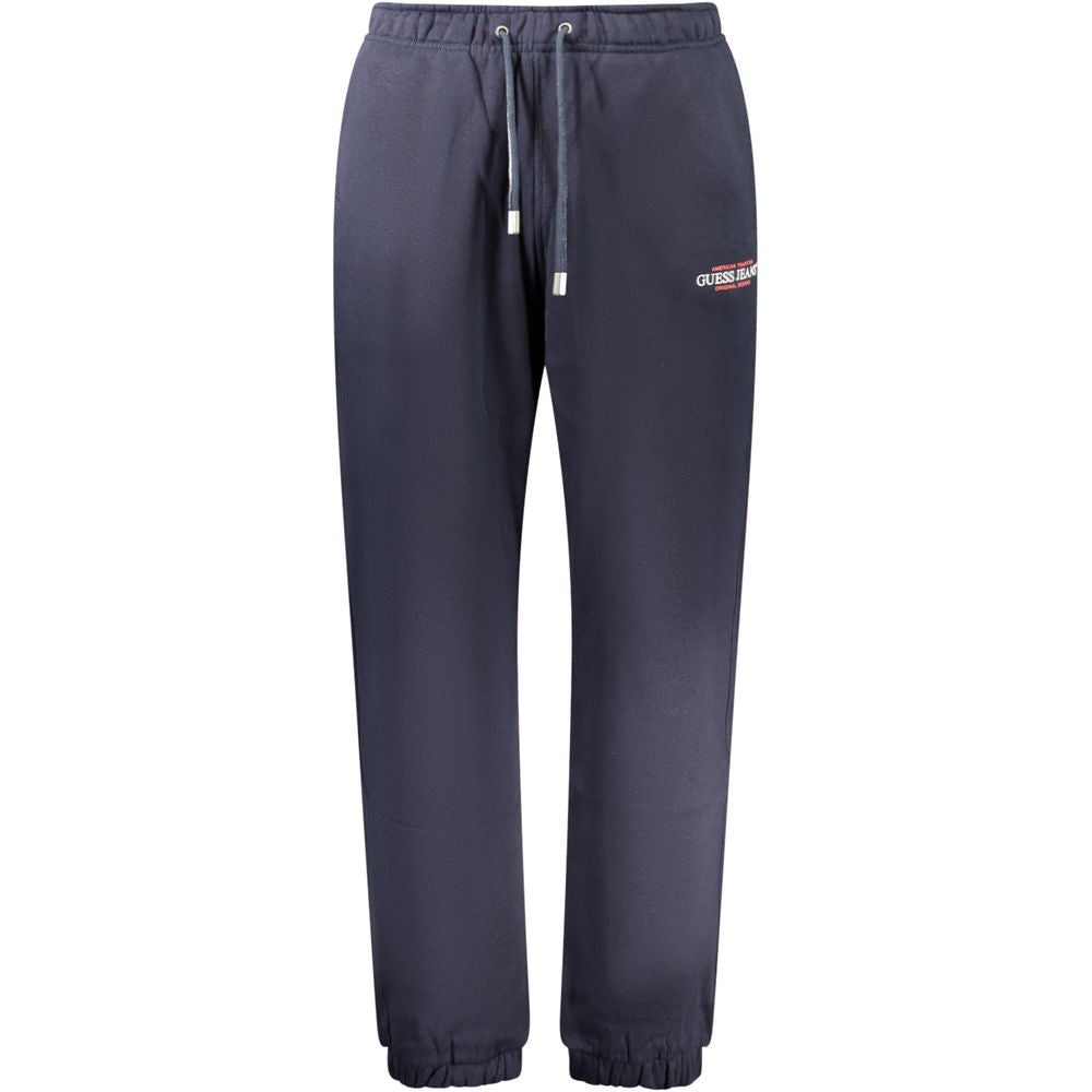 Guess Jeans Blue Cotton Men's Track Pant | Regal Royce