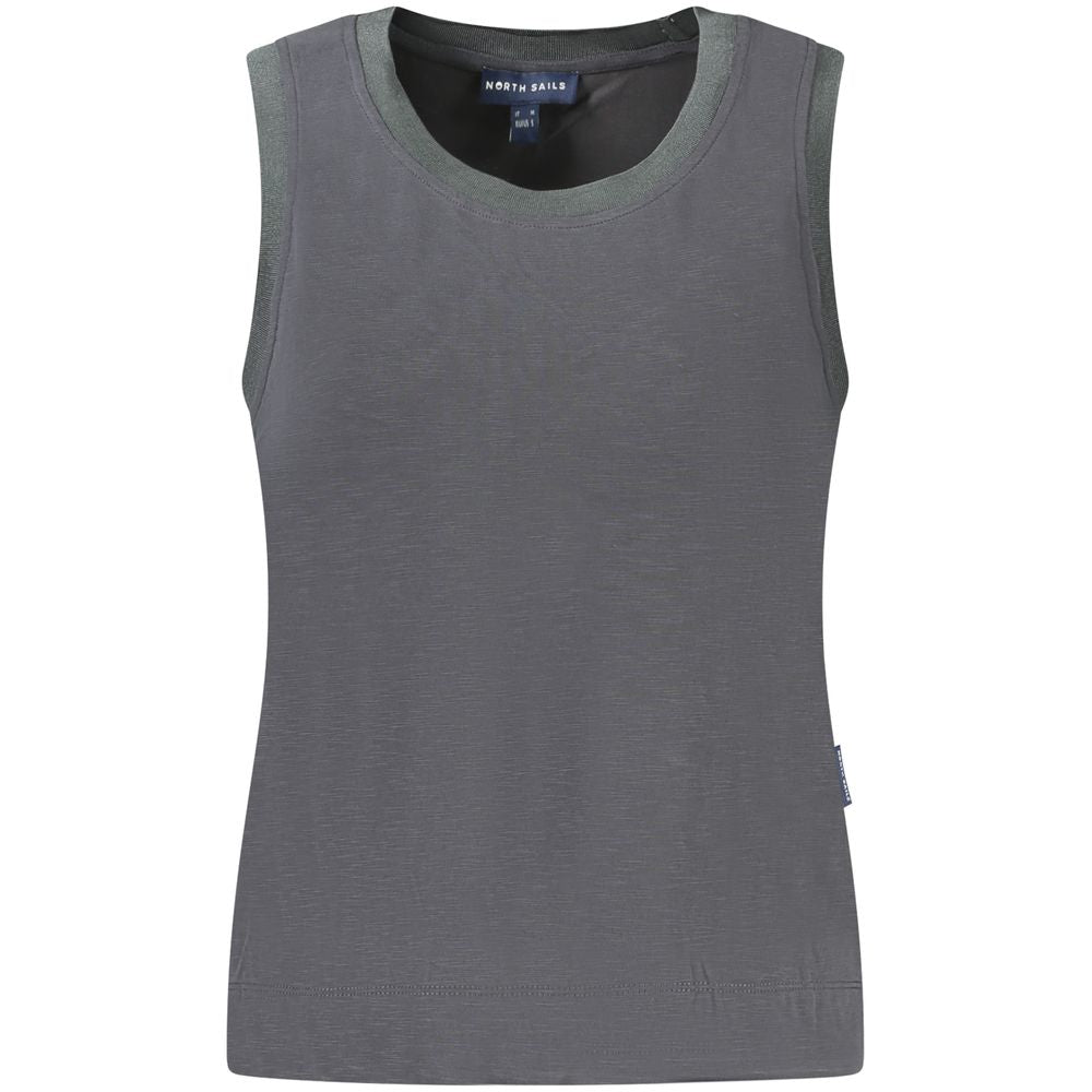 North Sails Black Modal Women Tank Top | Regal Royce