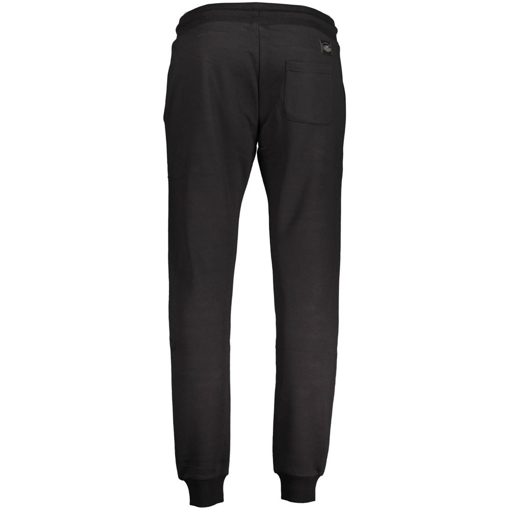Cavalli Class Black Cotton Men's Sweatpants | Regal Royce