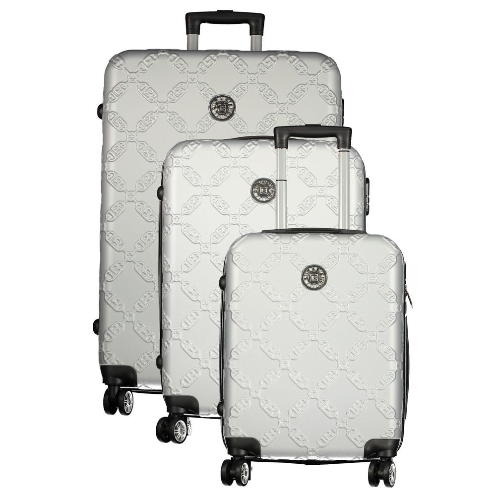 Laura Biagiotti Argento Poliuretano Women's Travel Trolley Set | Regal Royce