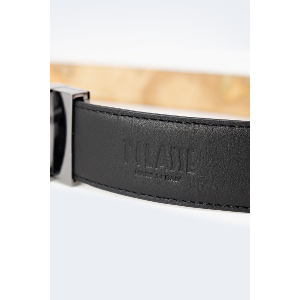 Alviero Martini Prima Classe Black Leather Regular Belt | Regal Royce