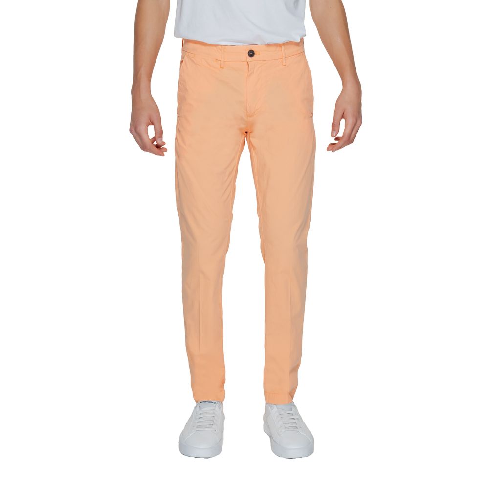 Borghese Orange Cotton Chino Pants | Regal Royce