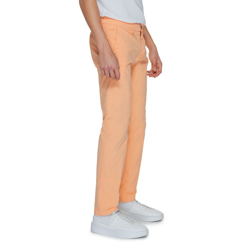 Borghese Orange Cotton Chino Pants | Regal Royce
