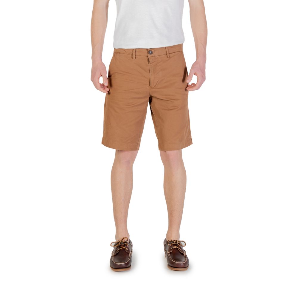 Borghese Beige Cotton Bermuda Shorts | Regal Royce