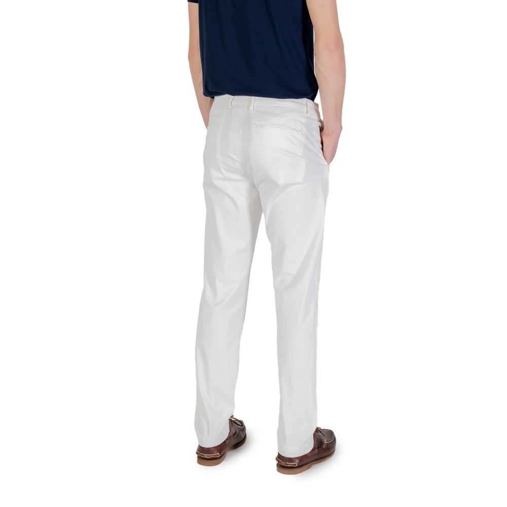 Borghese White Cotton Skinny Pants | Regal Royce