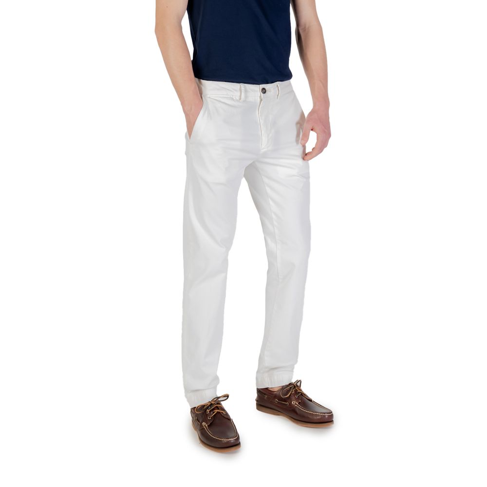 Borghese White Cotton Skinny Pants | Regal Royce