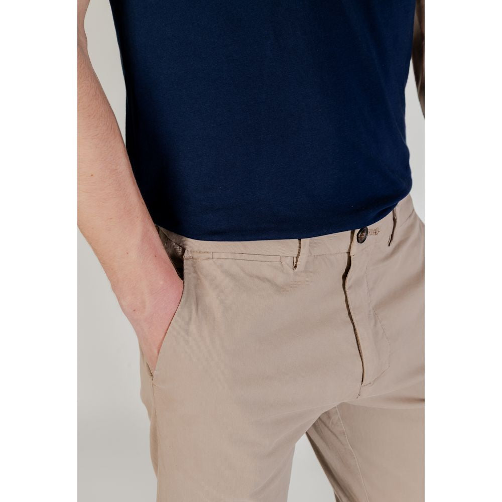 Borghese Beige Cotton Skinny Pants | Regal Royce