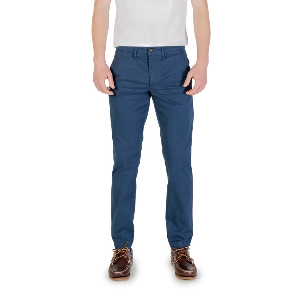 Borghese Blue Cotton Skinny Pants | Regal Royce