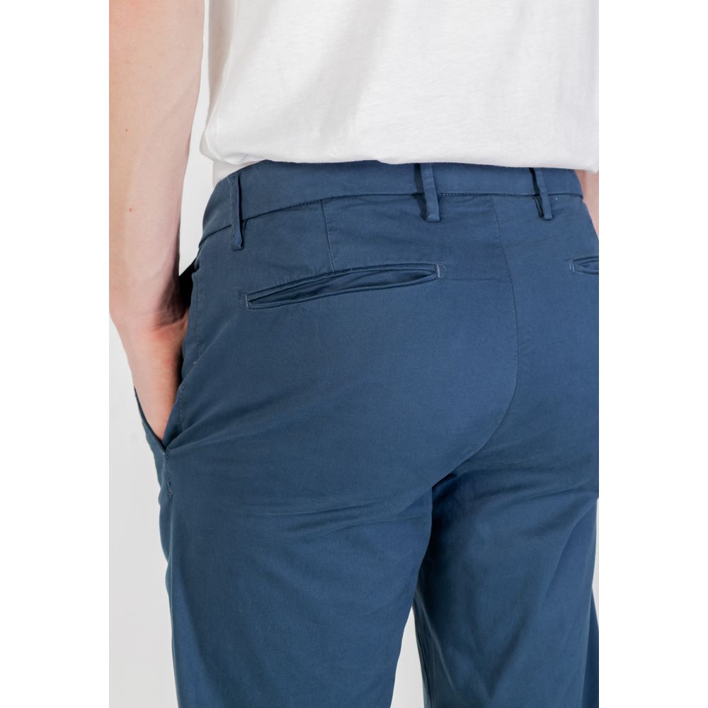 Borghese Blue Cotton Skinny Pants | Regal Royce