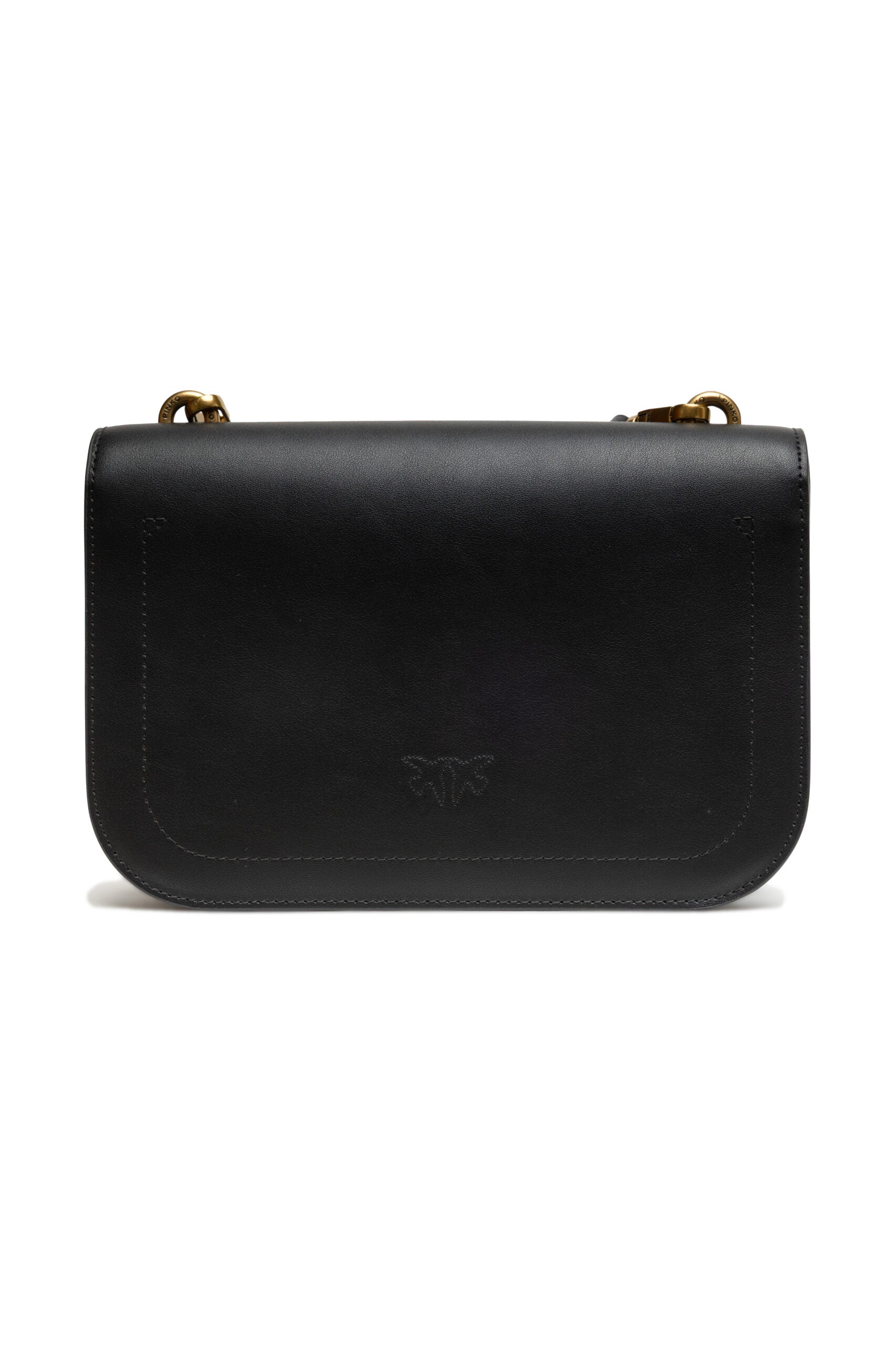 PINKO Black Leather Love Bell Classic Shoulder Bag | Regal Royce