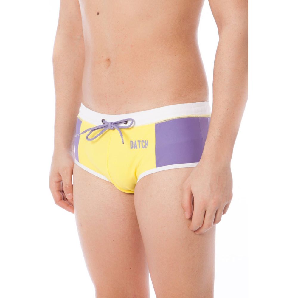 Datch Giallo Poliammide Men Swim Brief | Regal Royce