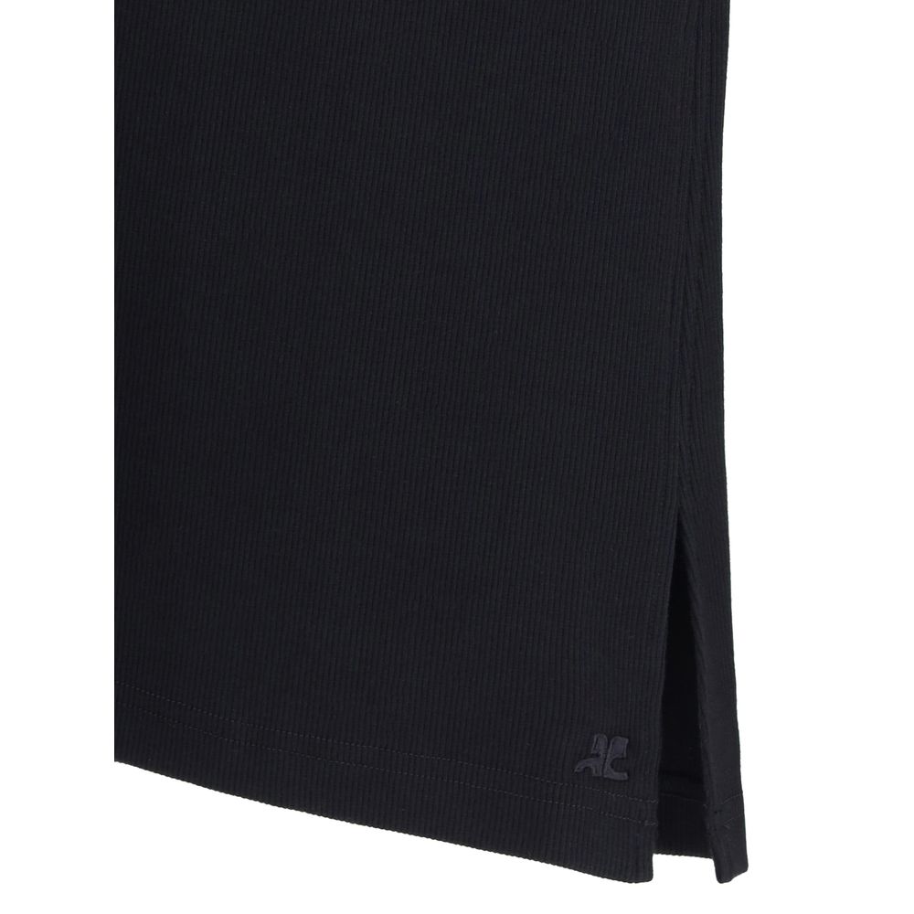 Courrèges Black Cotton Top | Regal Royce