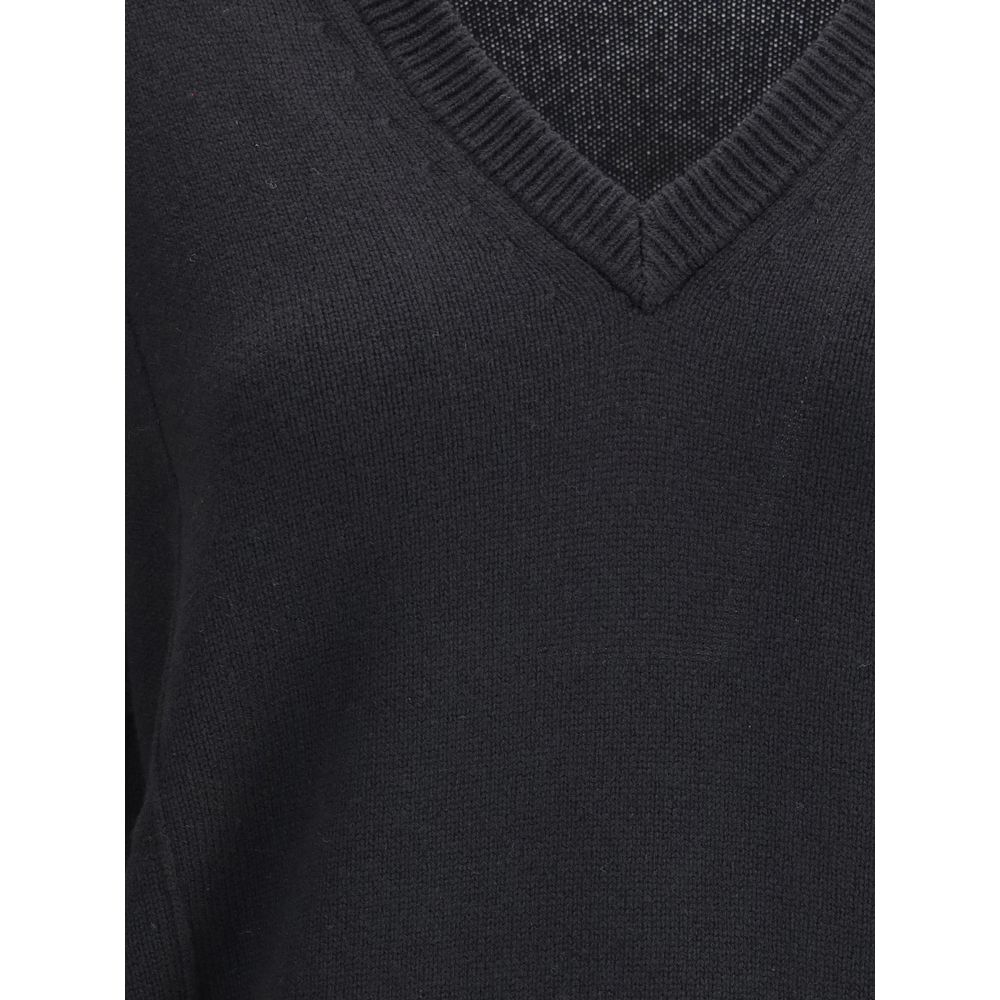 Jil Sander Black Wool Sweatshirt | Regal Royce