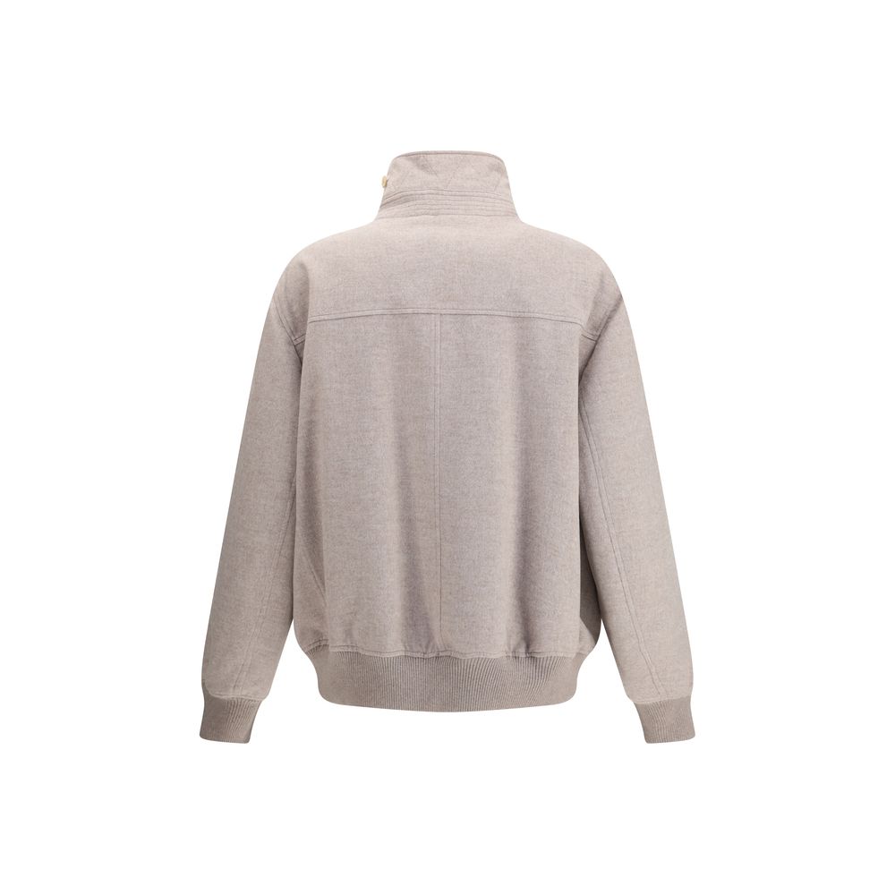 Brunello Cucinelli Beige Cashmere Bomber | Regal Royce