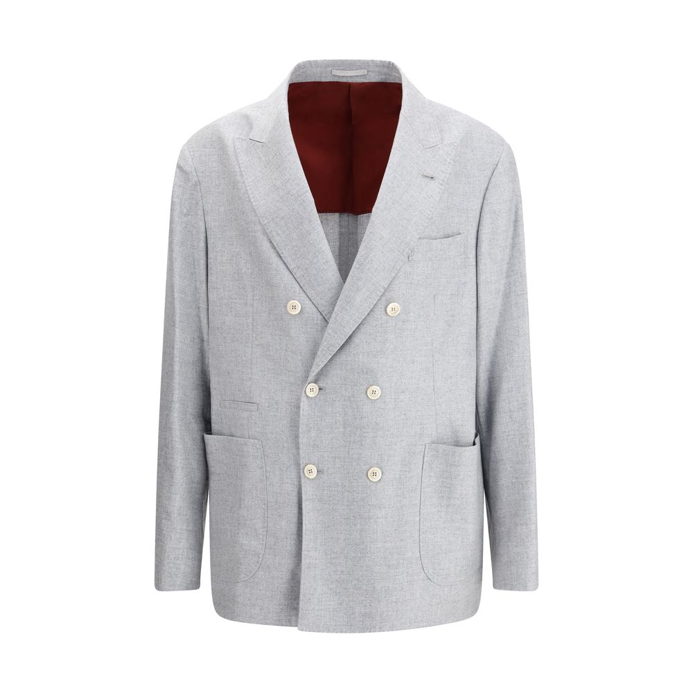 Brunello Cucinelli Gray Wool Blazer | Regal Royce