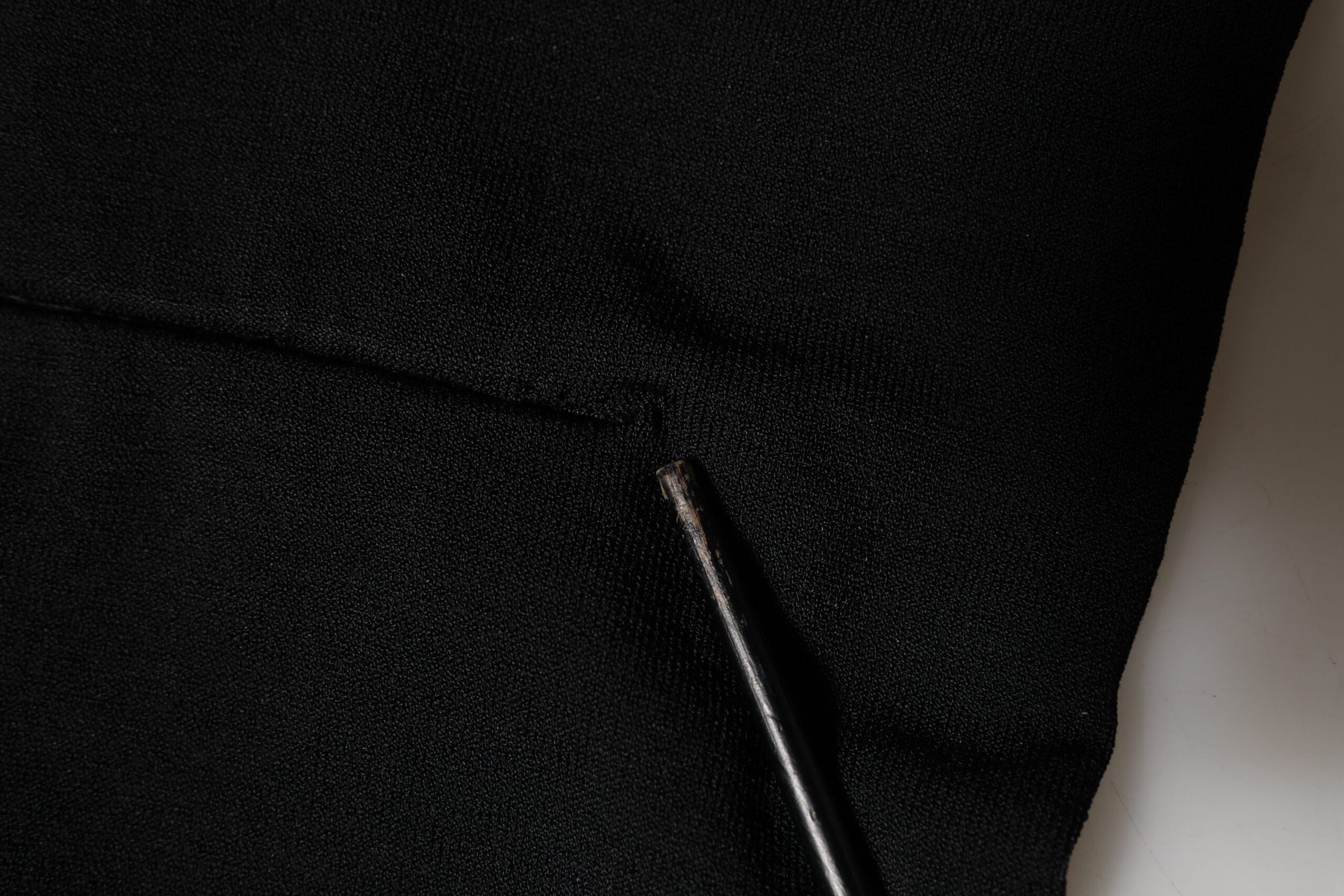 Dolce & Gabbana Black Viscose Turtle Neck Crop Pullover Top | Regal Royce